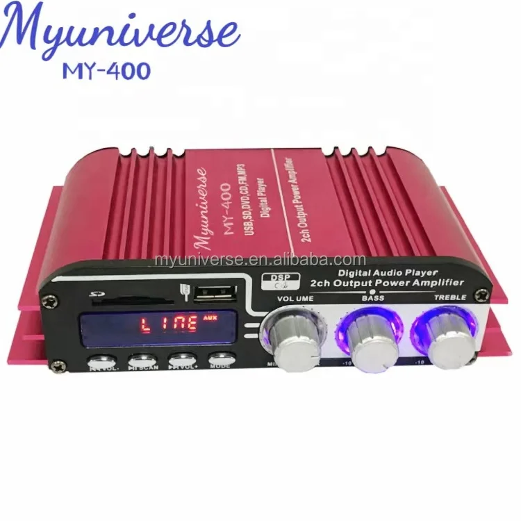 Professional Mini Amplifier with 2 Channel for Motorcycle