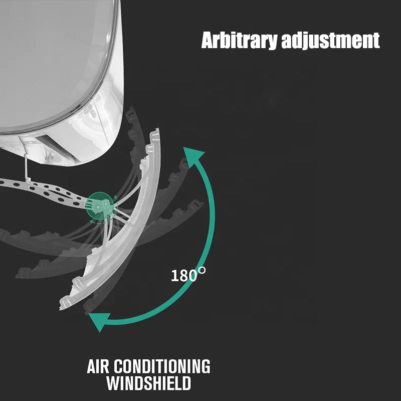 Air Flow Deflector Conditioner New Air Conditional Windshield Adjustable Air Conditioning Universal Wind Deflector Cover Set
