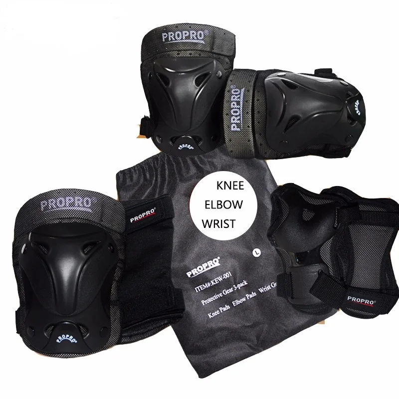 6PCS Kit Children Kids Sports Gear Safety Pads Roller Skates Cycling Bmx Bike Riding Scooter Knee Elbow Wrist Protective Pads