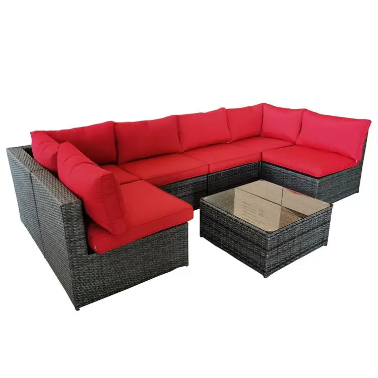 All Weather Luxury Flat Wicker Rattan Outdoor Furniture, Rattan Furniture, Garden Sofa Set