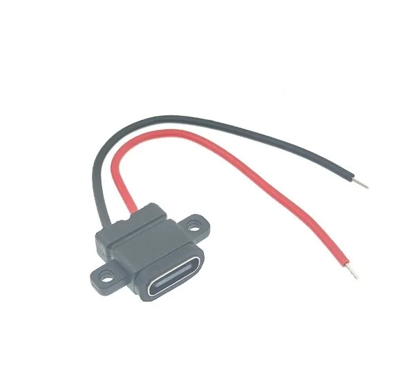 waterproof usb type c port Ip68 Usb Type-C Connector Panel Mount Female