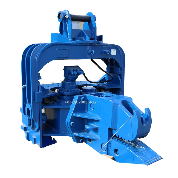 excavator post driver vibratory hammer pile