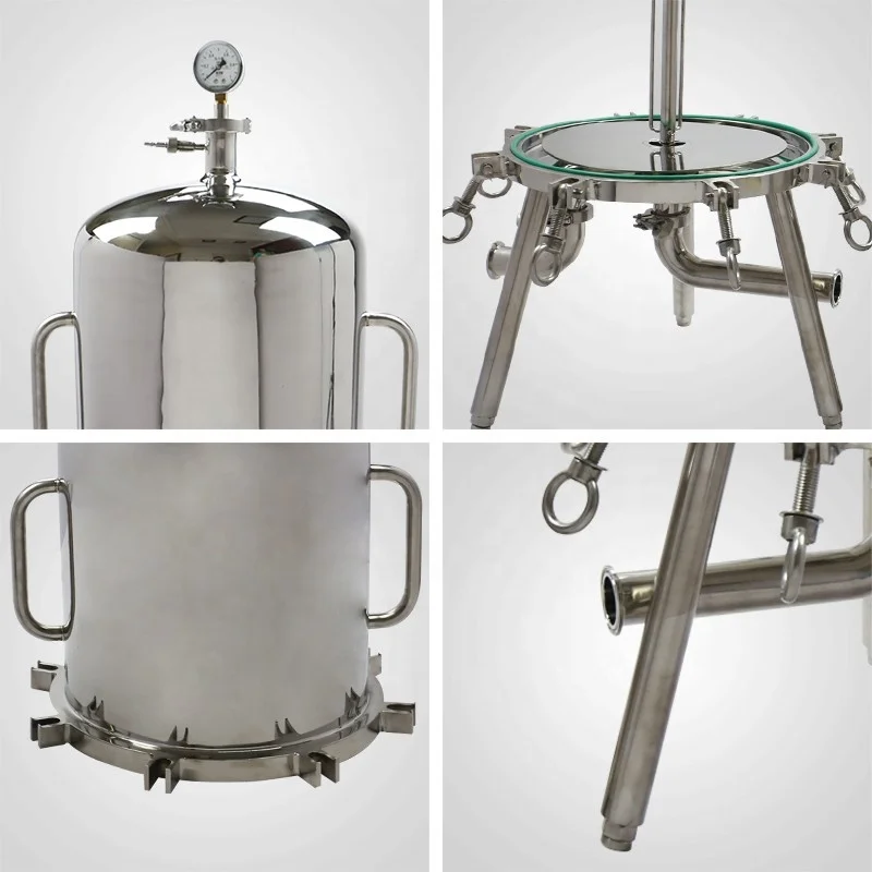 High flow disc filter depth filtration wine beer honey cooking oil filtration cartridge filter housing