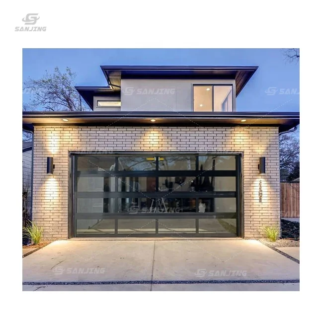 window door garage clear glass sectional garage door price