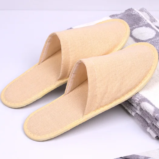 Durable in use practical low price skillful manufacture open type good-looking high quality fabrics hotel slipper