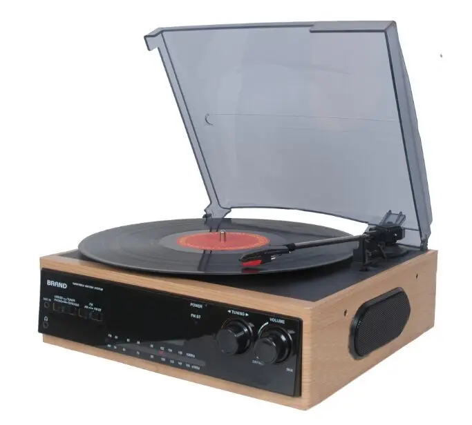multi-function retro record suitcase turntable gramophone player