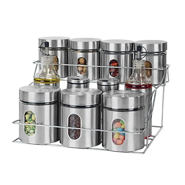 Регулируемая портативная герметичная Герметичная Бутылка из нержавеющей стали 304 для приправ, банки для специй, Органайзер