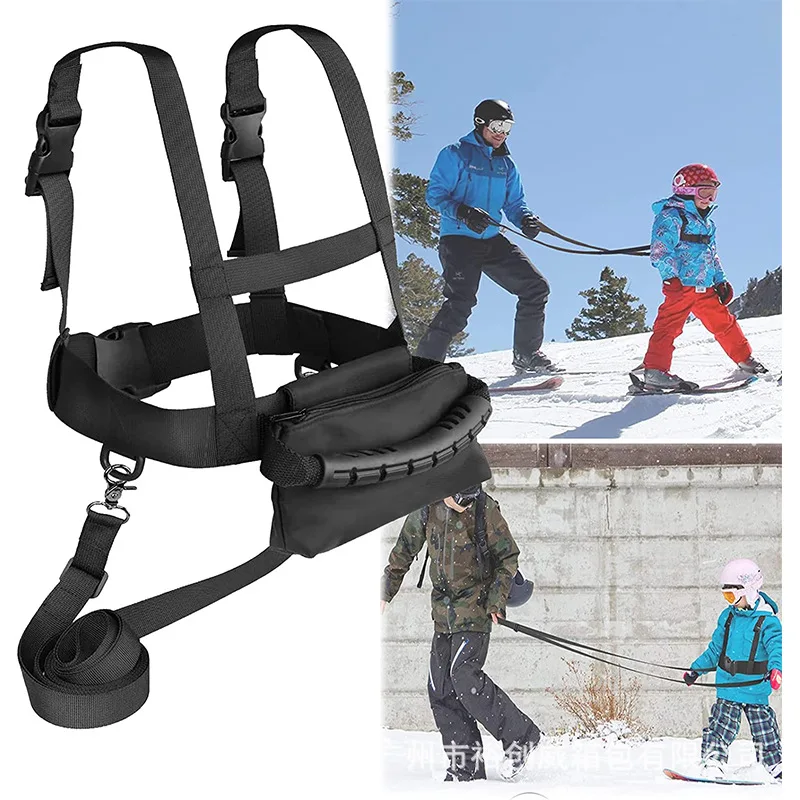 Ski Strap Children Safety Traction Rope For Outdoor Oxford Cloth Nylon Ski Training Chest Leash Skiing Beginner Protection Rope