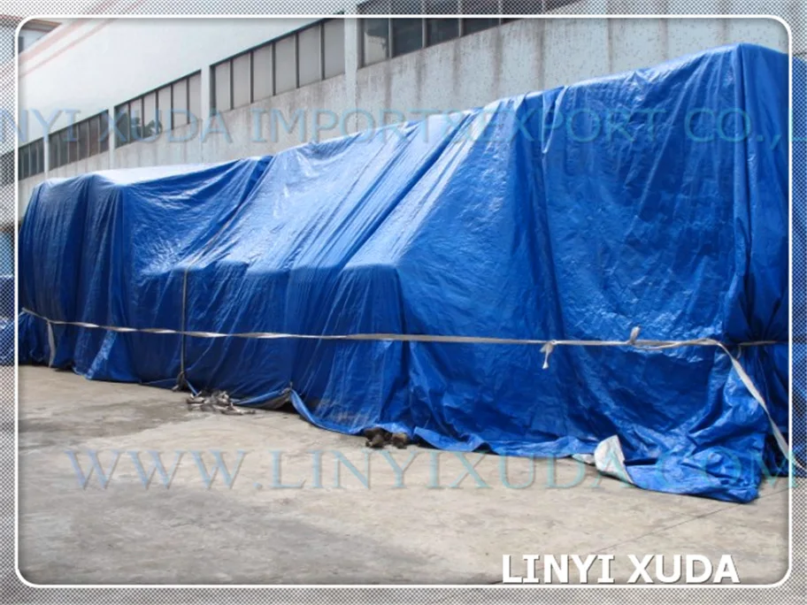 Manufacturers Stripe Tent Material PE Tarpaulin with Eyelets PE Tarpaulin from China