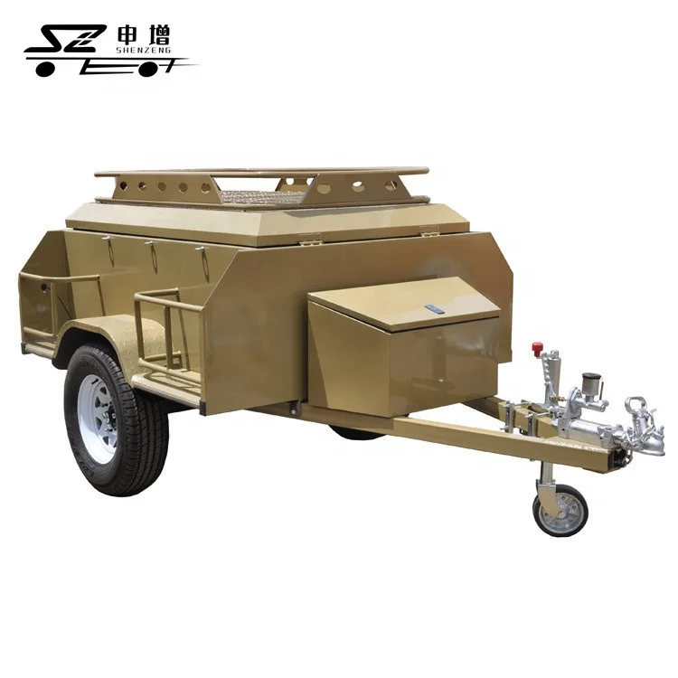 560mm high offroad travel trailer car camper trailer with tent