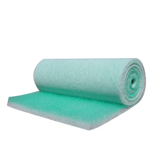 Professional Design Green-white Spray Booth Fiberglass Filter  Fiberglass Filter Media