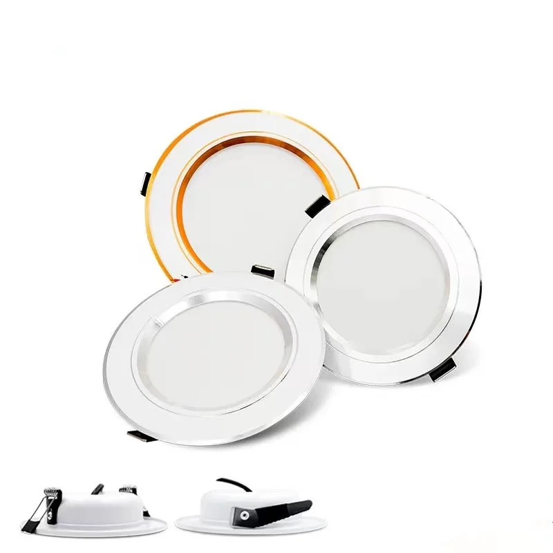 High Quality Factory Cheap Price LED 5W 9W 12W 15W 18W  Metal Recessed Downlight Panel Light Ceiling Light Wall Light