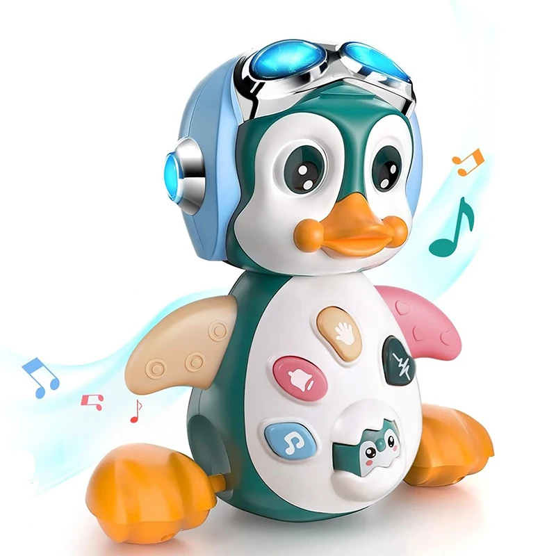 Swing Electric Penguin Toys Baby Musical Dancing Penguin Toddlers Early Educational Learning Walking Toy