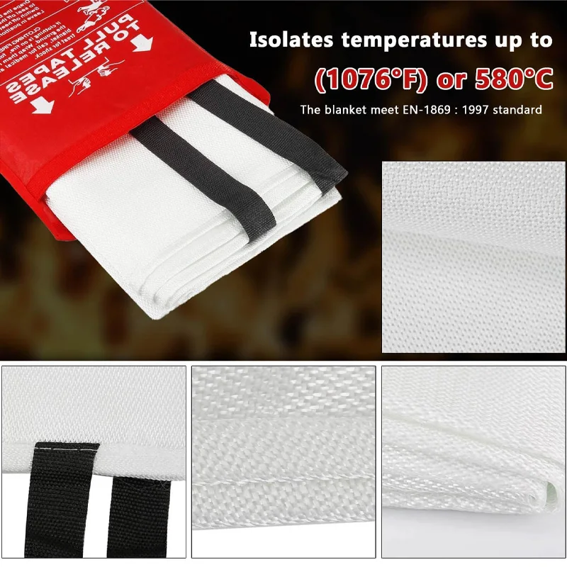 Extra Large Fire Blanket Cabinet Fiberglass Cloth 0.50