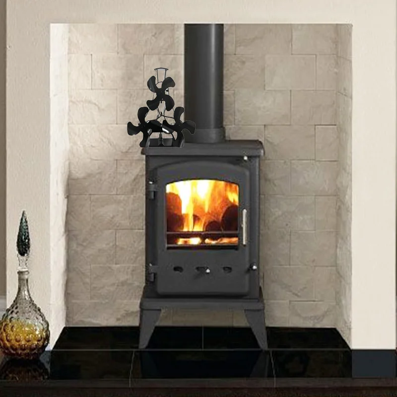OEM 12-Blade Stove Fan Heat Powered No Battery Required For Log Burning Fireplace Circulating Warm Air
