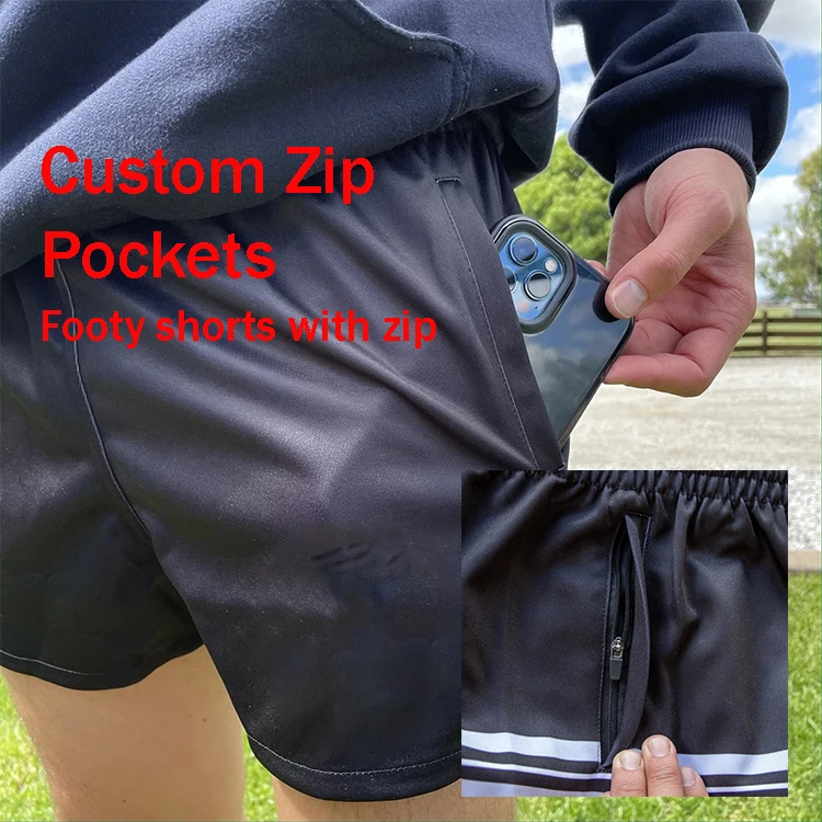 Sublimation 80s Retro Funny Truck Hot Training Rugby Trucker Nylon Classic Retro Funny Classic Work Hunting Rugby Footy Shorts