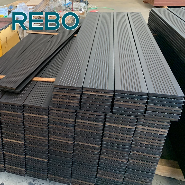 Sustainable outdoor bamboo decking panels terrace flooring board