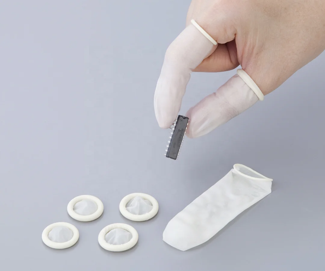 Non-toxic Medical Nitrile Latex Antistatic Incision Pink Finger Cots First Aid Pink Finger Condoms