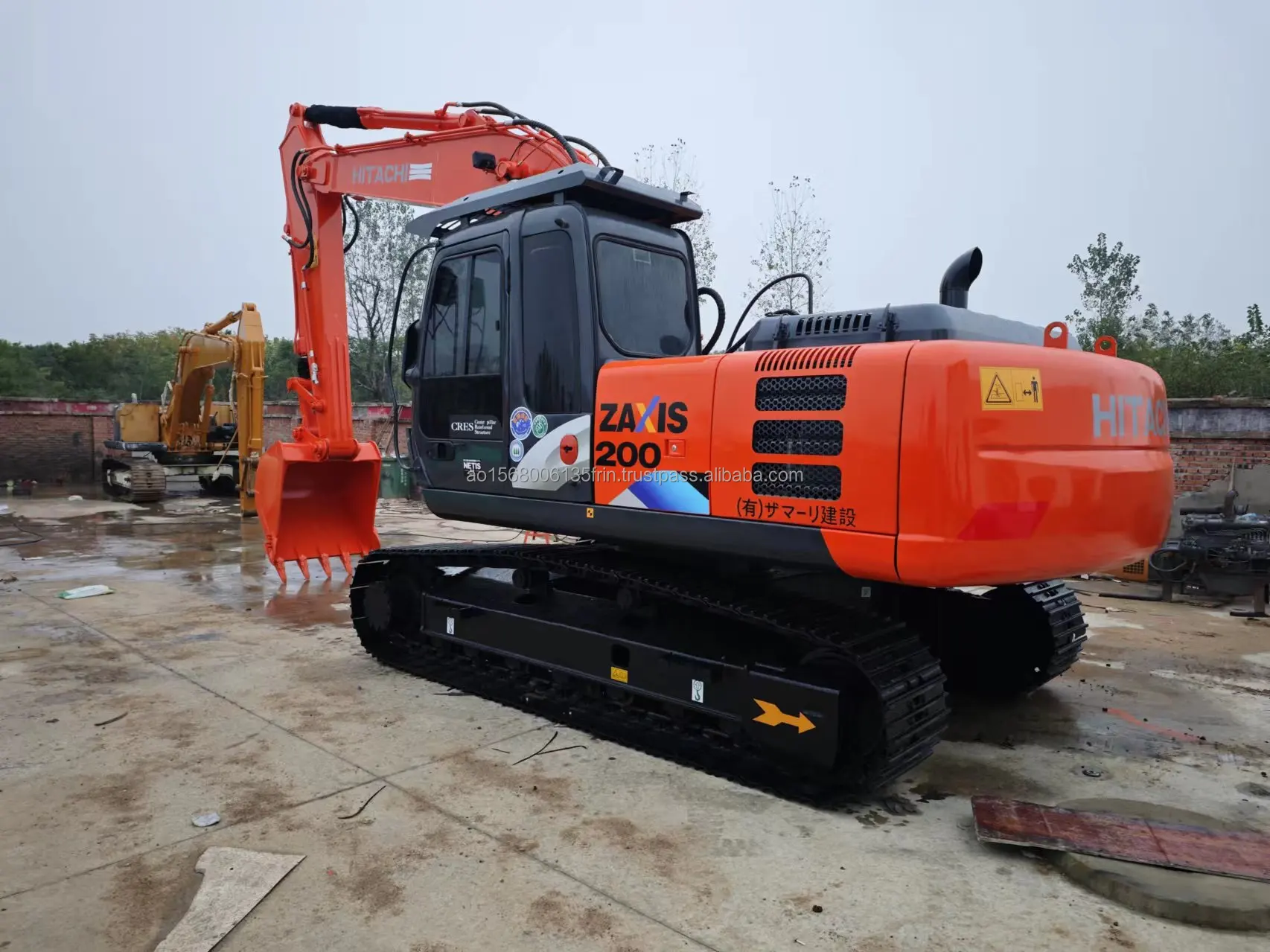 Hitachi Zx200-6 medium excavator used Japanese excavator Hitachi Zaxis 200 excavatory