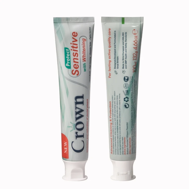 Wholesale Custom Private Label Adult Fluoride Sensitive Whitening Fresh Breath Toothpaste Manufacturer