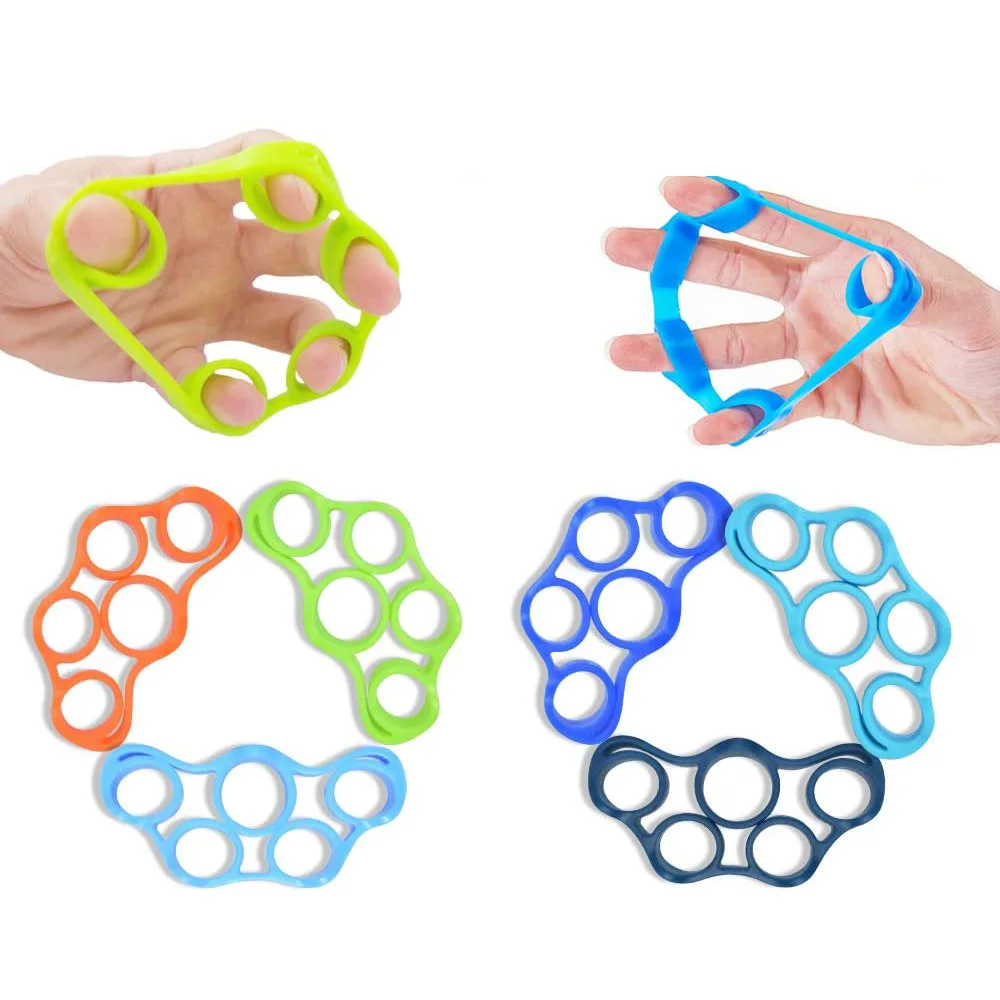Free Sample Bigger Finger Holes Top-Quality Silicone Finger Exerciser Hand Grip Strengthener Finger Stretcher