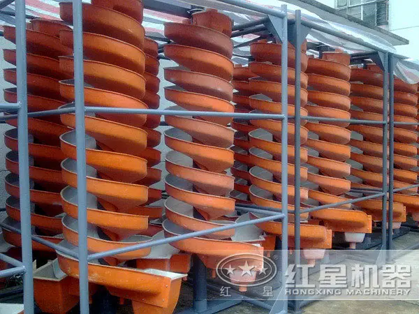 simple structure 0.3-0.02mm ore spiral chute for coltan, cobalt,Mn with factory price