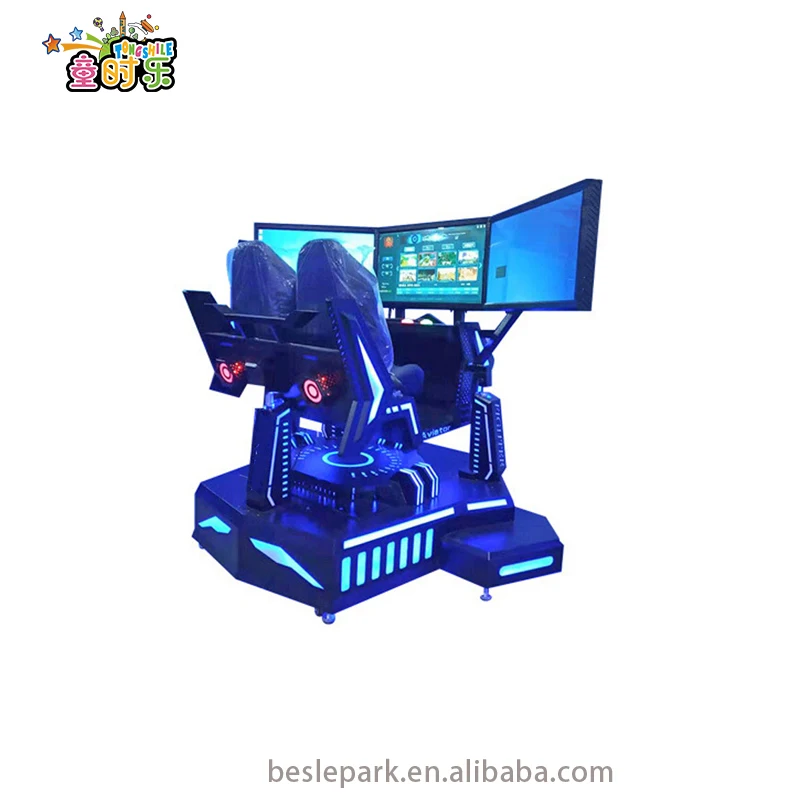 Besirui  Hot Selling Driving VR Simulator Equipment 9DVR Virtual Reality Three-screen Racing Driving Simulator