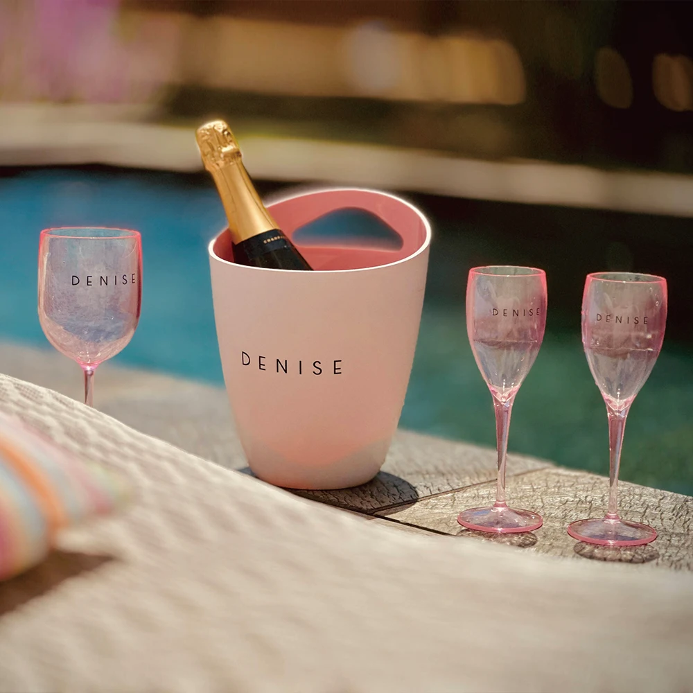 BPA Free Unbreakable White Plastic Wine Glasses Champagne Flutes Acrylic Red Wine Glasses