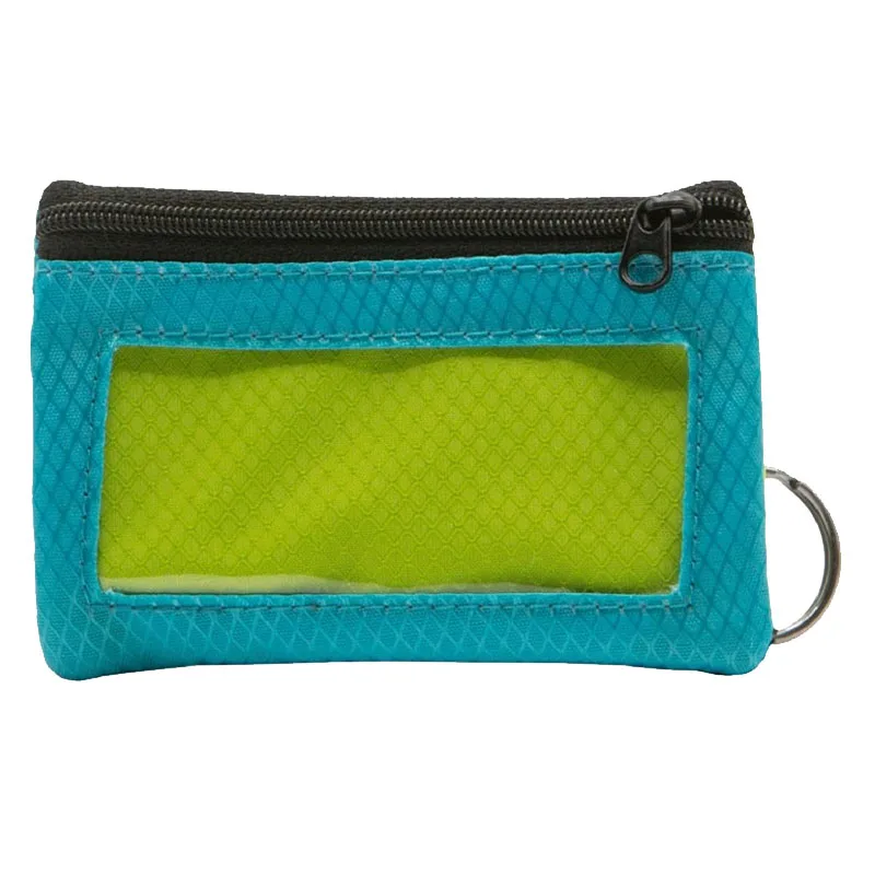 custom money pouch zipper coin purse risptop nylon casual men womens short wallet