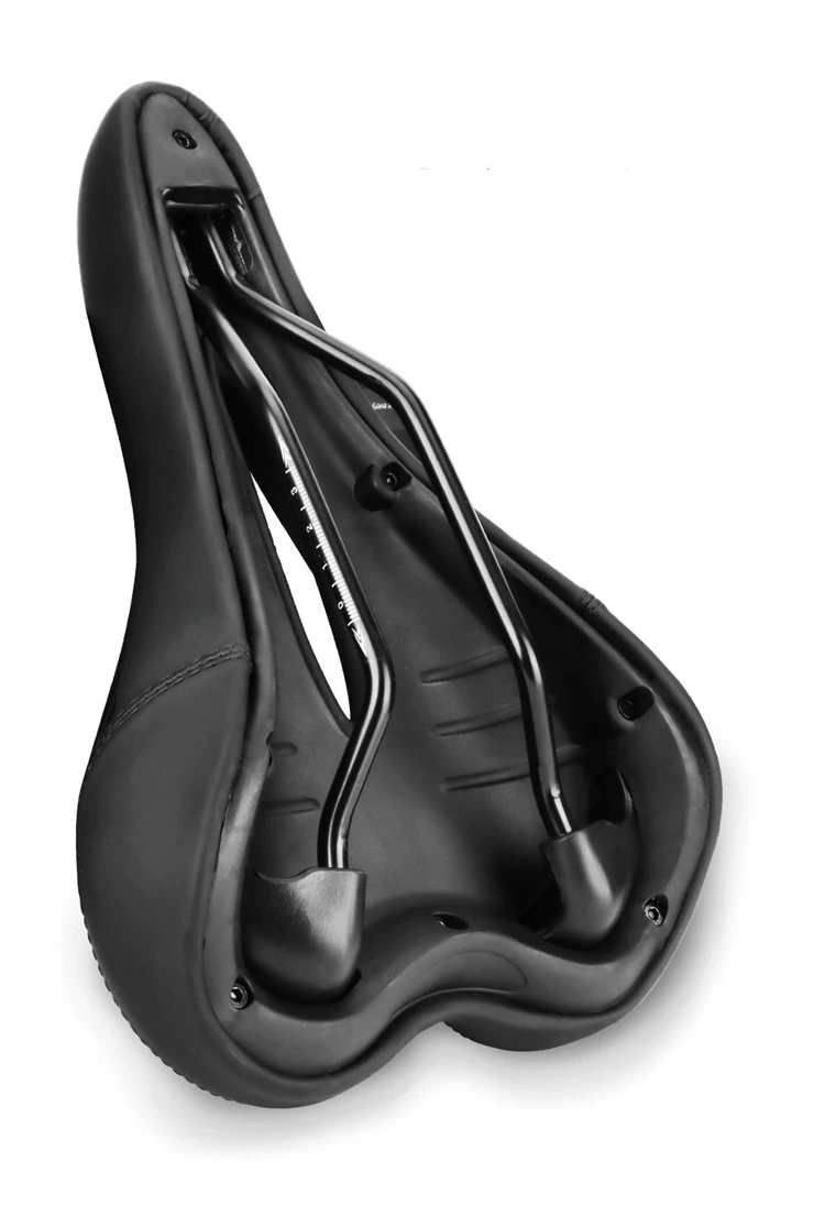 High Quality Black PU Leather Saddle MTB / Road / Folding Bicycle Saddles Soft Bike Front Seats Bike Parts