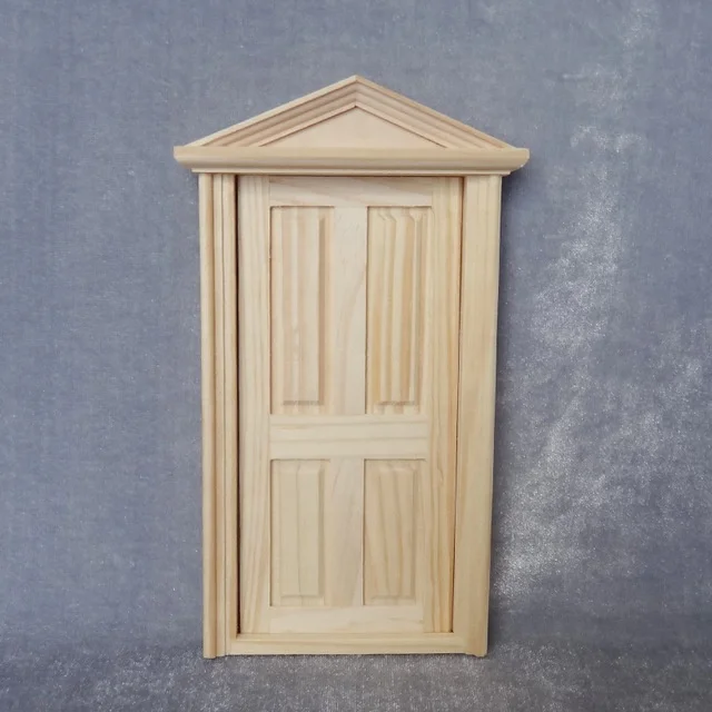 Handmade Miniature Natural Xmas Wooden Fairy Door