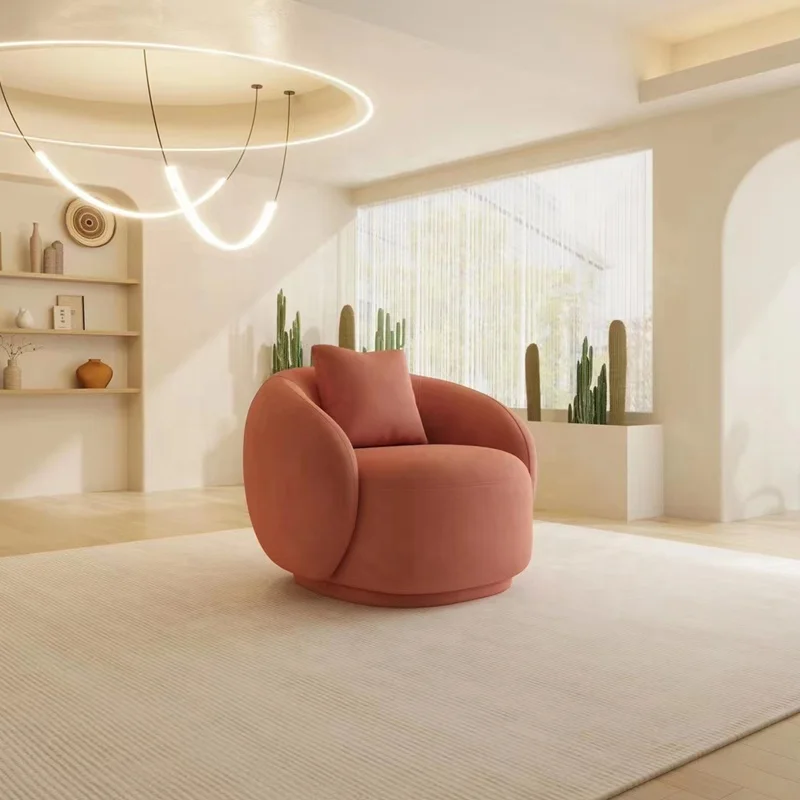 new design white long curved sofa luxury lambswool fabric corner sofa modern living room Upholstery velvet sofa set furniture