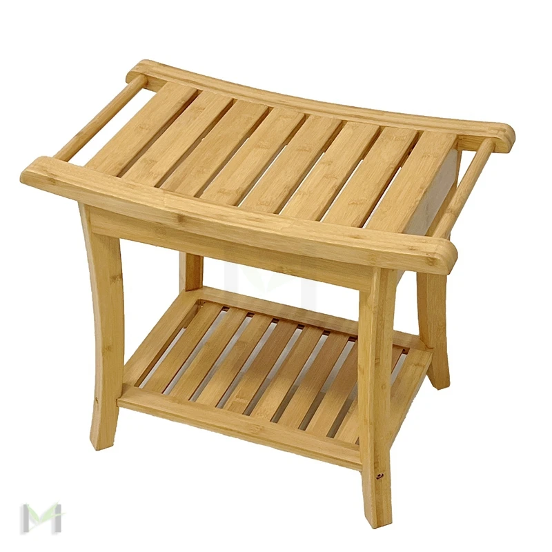 Бамбуковая скамейка для душа спа стул бритья С нескользящими ножками ванной гостиной