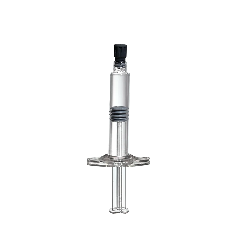 Sterilized 5ml long cosmetic Cop Prefilled Syringe plastic syringe with backstop