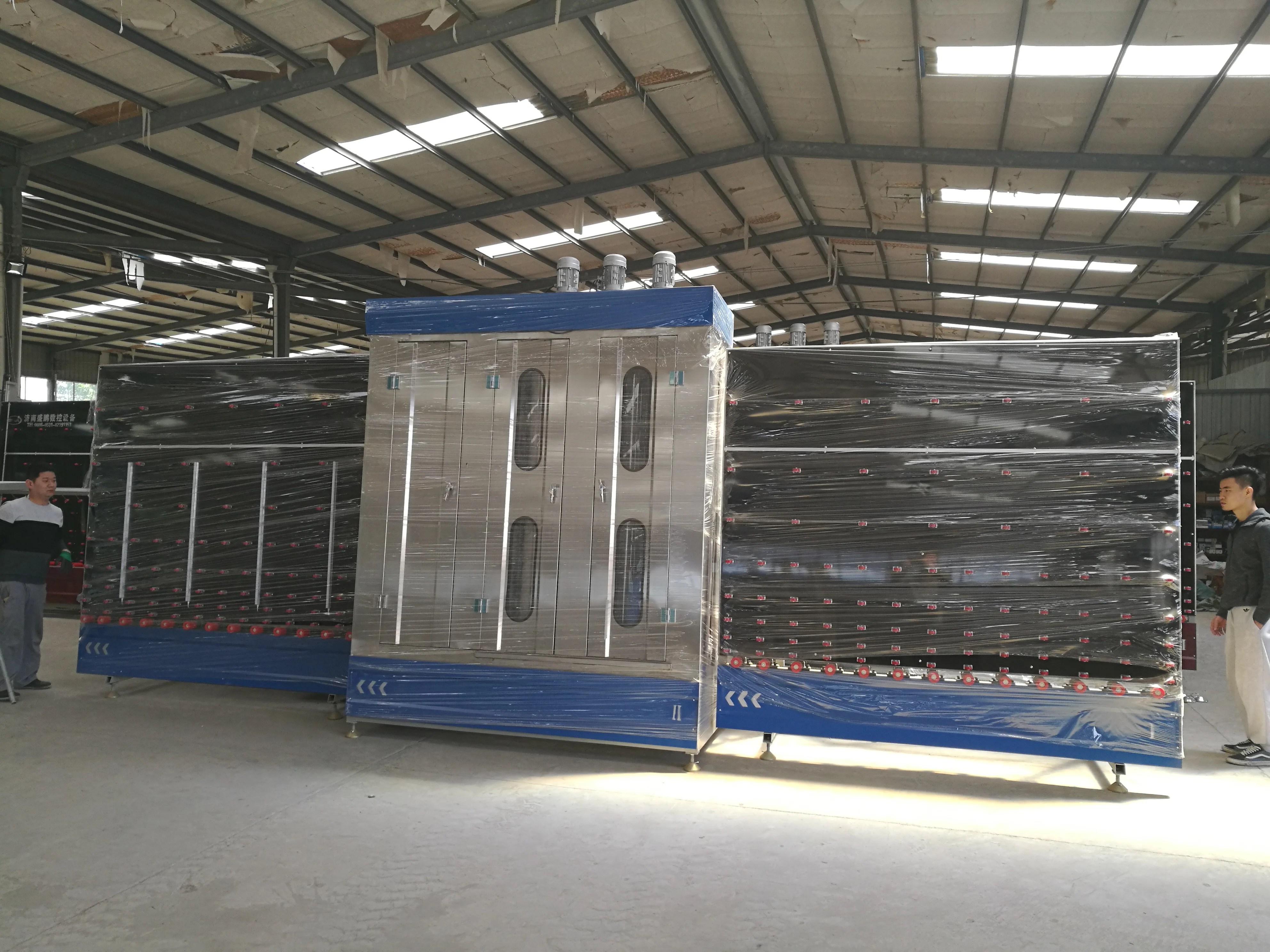 High Standard Vertical Glass Washing Machine Automatical CNC Glass OEM  Power Intelligent Cleaning Easy Control