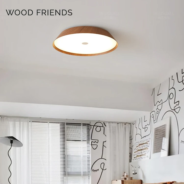 Surface Mounted Wooden Border Indoor Corridor Led Ceiling Lights For Home Ceiling Living Room