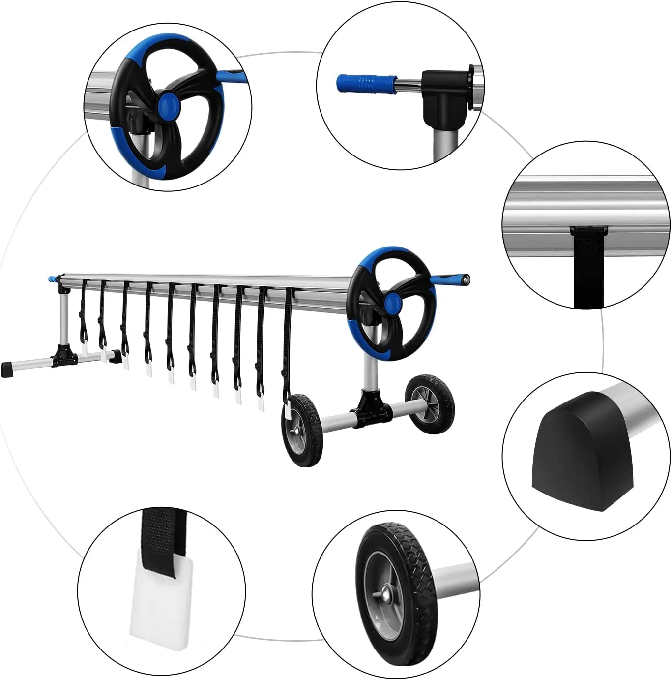 Above Ground Stainless Steel Swimming Pool Reel Pool Cover Roller