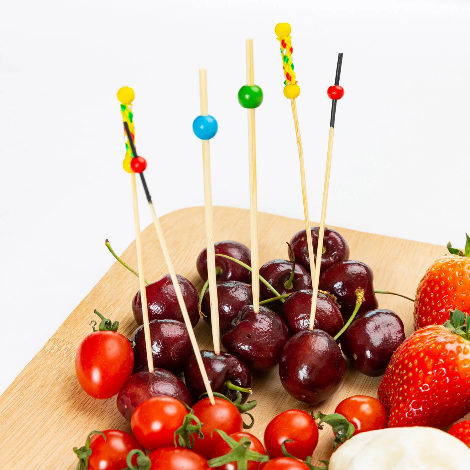 Cocktail Picks, 4.7 Inches Fancy Toothpicks Bamboo Cocktail Skewers with Looped Knot Food Sticks for Appetizers, Drinks,Fruit