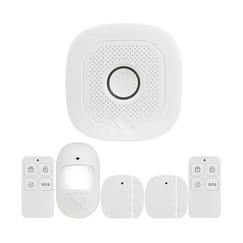 
No power failure EU US CE RED/ROHS/IEC60950 APP contral smart home security anti-intrusion alarm system 