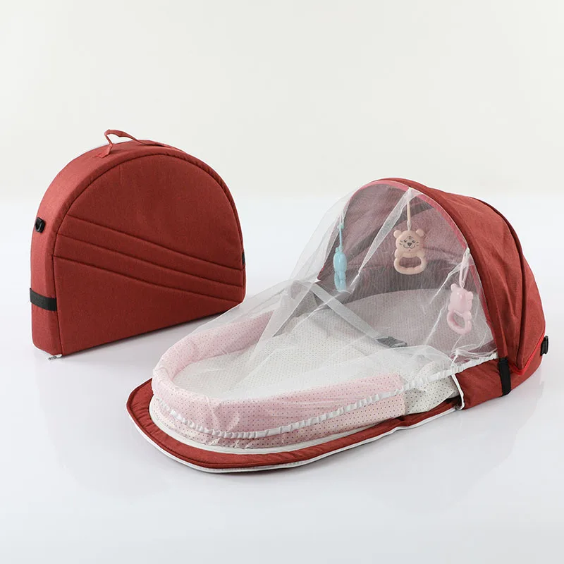 baby bed mosquito proof Baby Boys Girls Sleeping Nest Lounger Newborn Portable Snuggle Infant Crib Travel Playpen Mattress