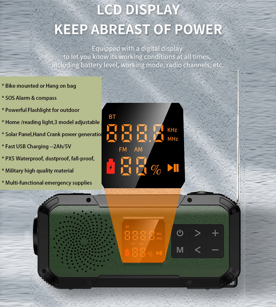Am Fm Radio Multi Speakers Portable Amplifier Ranger Android Digital Radio As Christmas /Personal Gifts