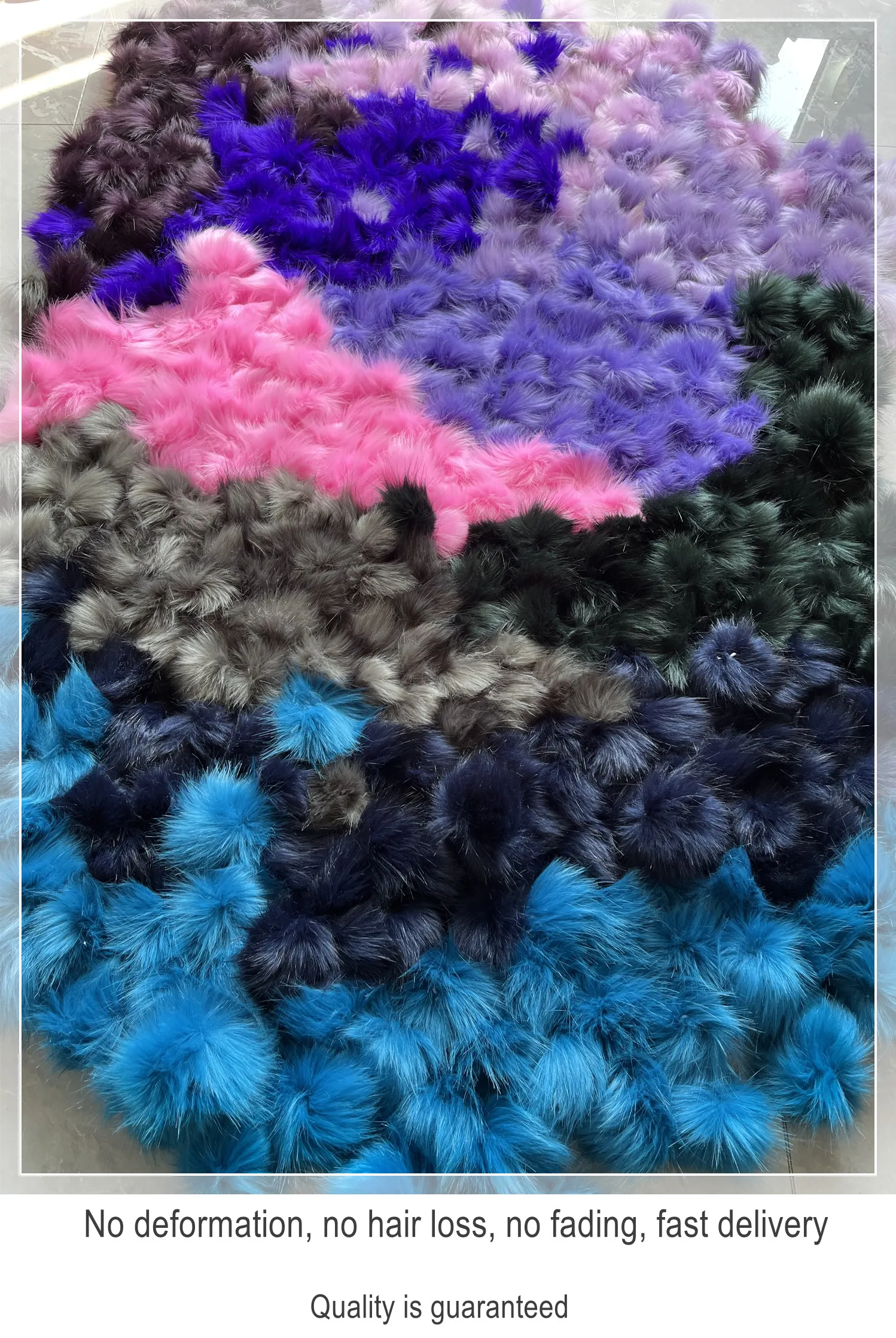 Custom DIY Accessories Large Fluffy faux Fur Poms Hairball without any decoration only pom Multicolor fuzzy Fur pompons Balls