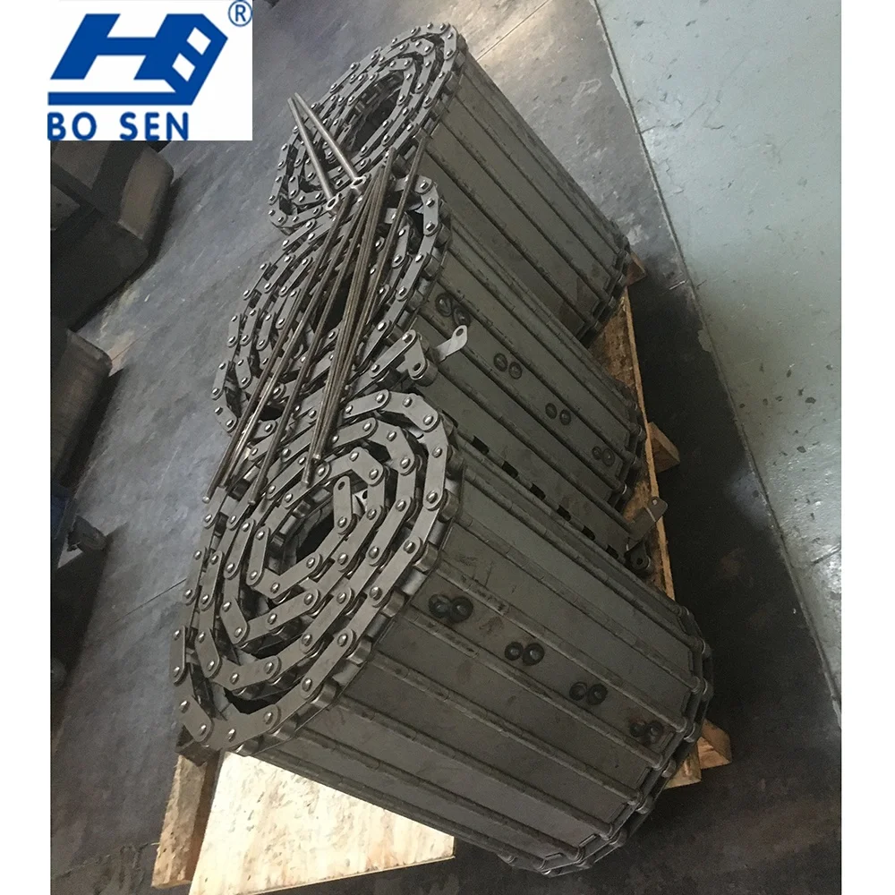 For Cnc Machine Tool Customized Stainless Steel  Transmission Chain Hinged Belt Chip Conveyor Belt