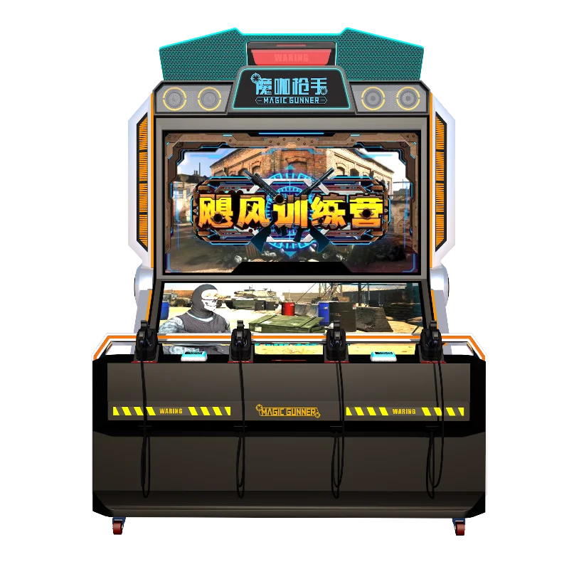 Immersive 9D Virtual Reality Target Shooting Games Indoor Metal Sniper AR Gun for Kids and Adults-Time Crisis