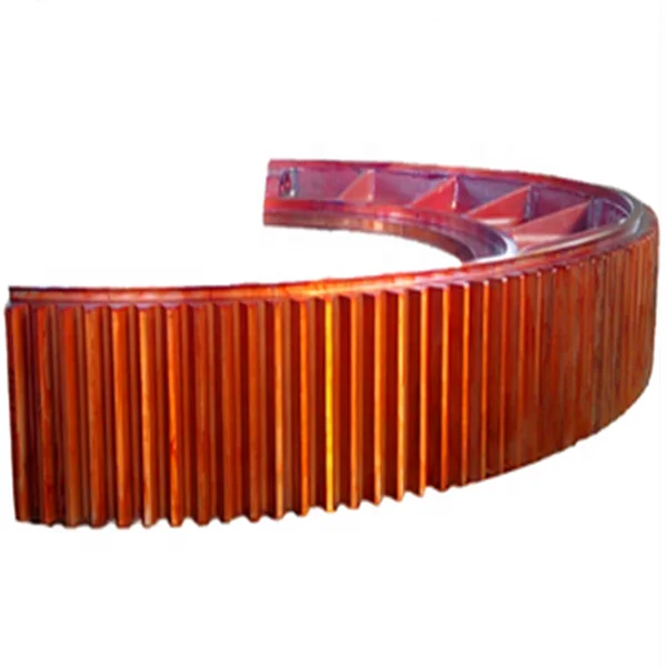 WangLi Customized Rotary Kiln Parts Large Size Rotating Ring Gear Large Girth Gear High quality large diameter ring gear