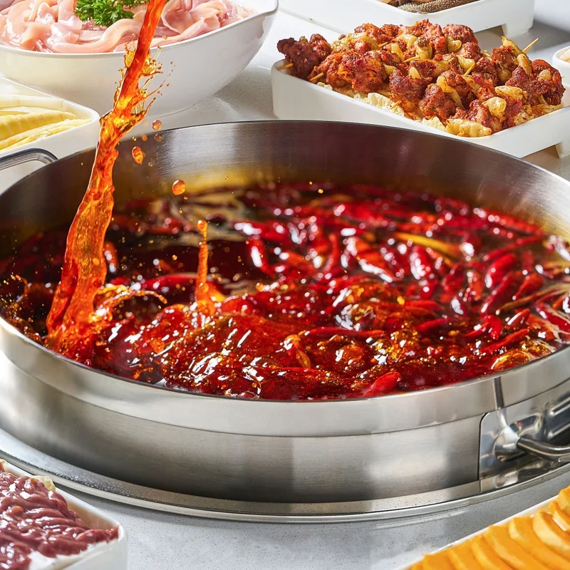 Commercial Induction Cooker Hotpot Shabu Shabu Cooker With Table