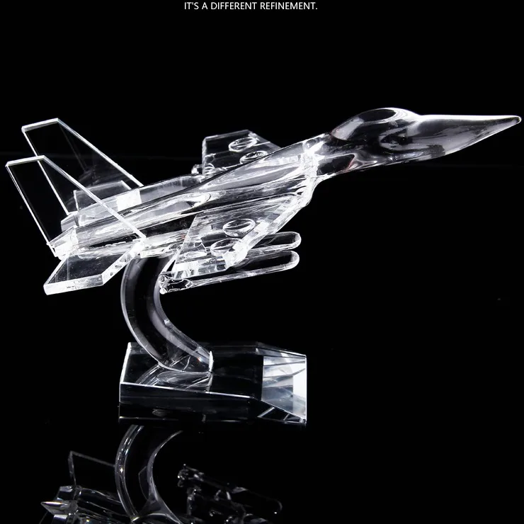 Хит продаж с украшением в виде кристаллов истребитель искусство турбовинтовой модель турбовентилятора струи для струйного принтера desk украшения