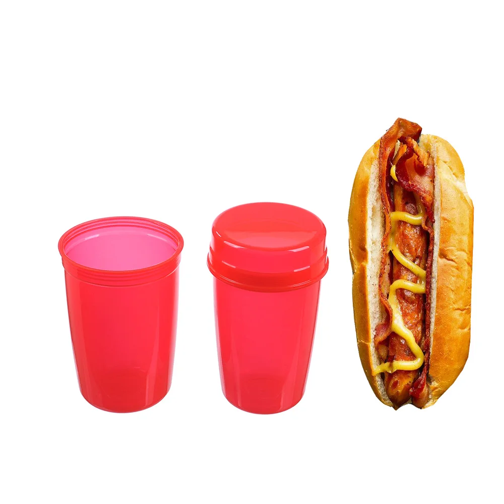2 in 1 clear roll and sausage plastic hot dog container food preservation keeper to go for fridge storage food container