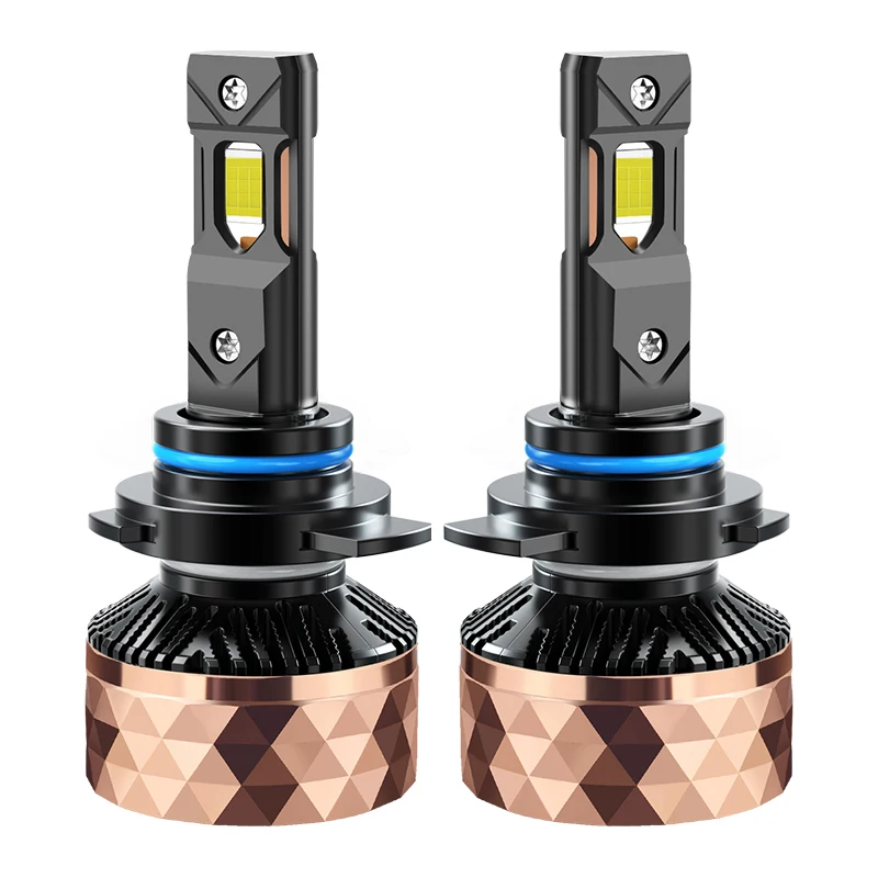 Super Power 220W Ai Dual Copper LED Headlights 45000LM 9012 Canbus Driver EMC 4570CSP Led Headlamps H1 H4 H11 Led Headlight Bulb