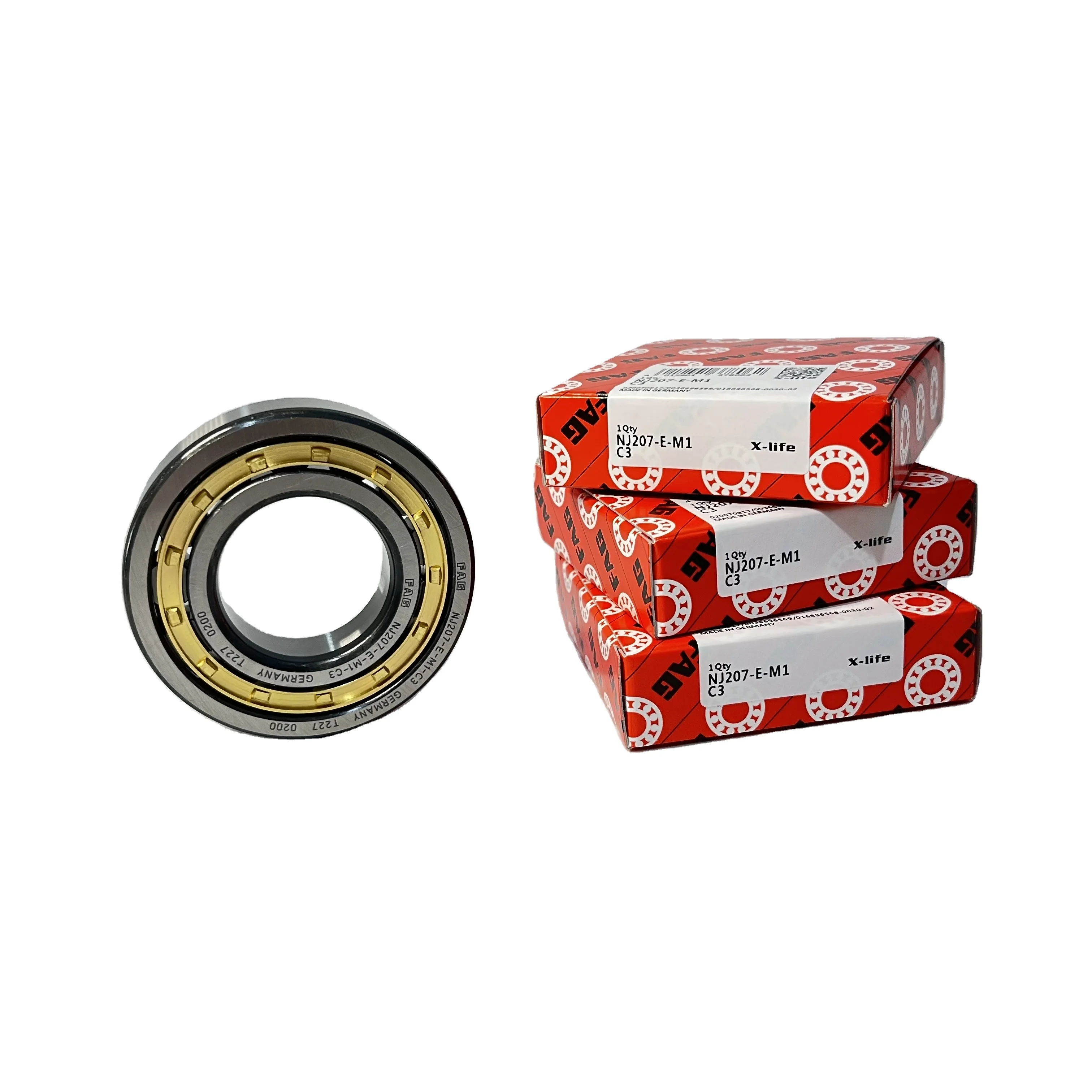 FAG   Branded Bearings Nu206 Nup206 N207 NF207 Nj207 Nu207 Nup207 Cylindrical Roller Bearing